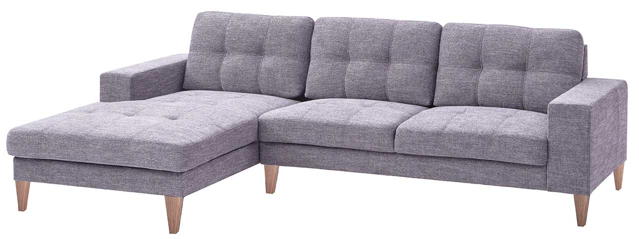 L shaped club sofa